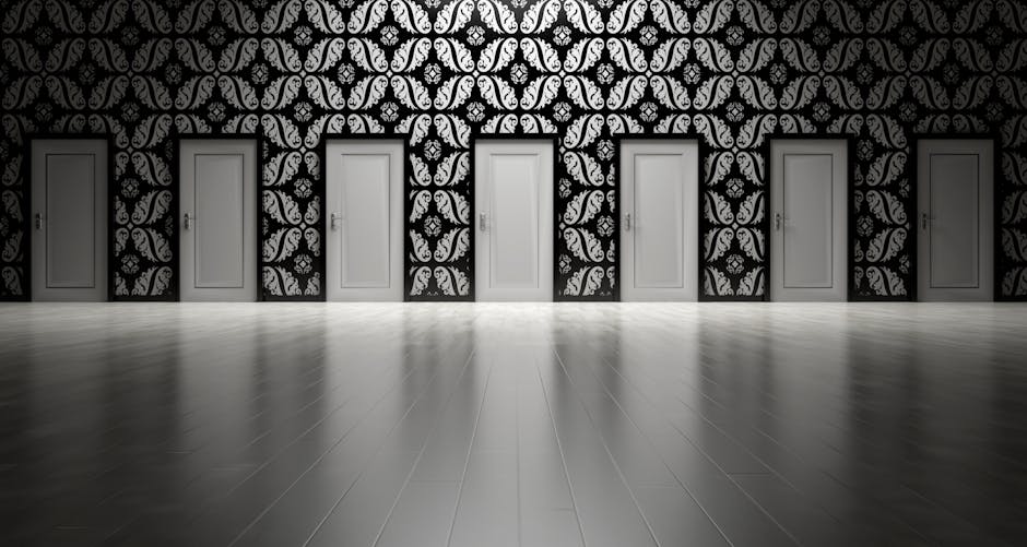 Multiple doors representing choices