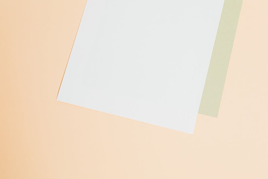 Clean documentation on a desk